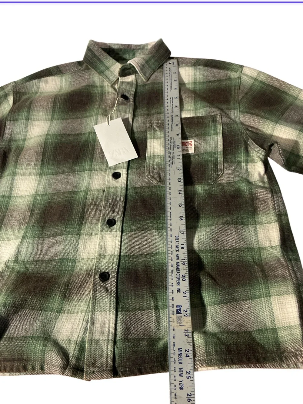 NWT Zara Plaid Longsleeve Shirt